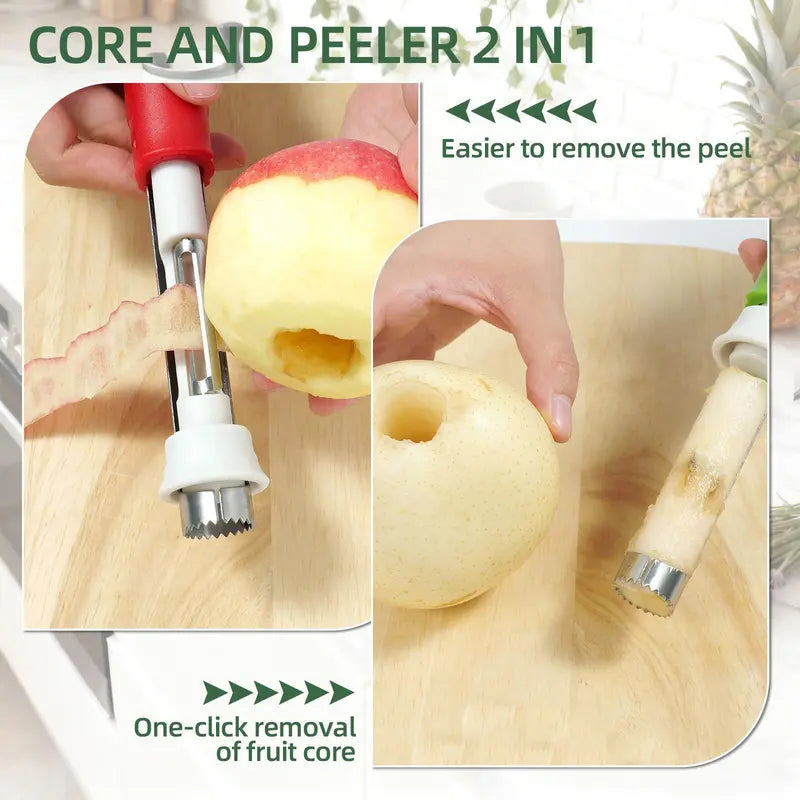 2 in 1 Apple Corer and Peeler Tool